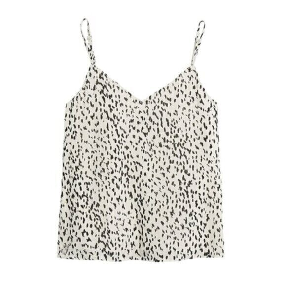 Banana Republic Tops - BANANA REPUBLIC Essential Camisole Top Cream Ivory Black Dotted Spotted Geo Tank